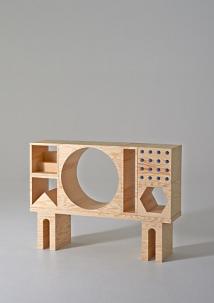 ROOM Collection - rega z drewnianych klockw