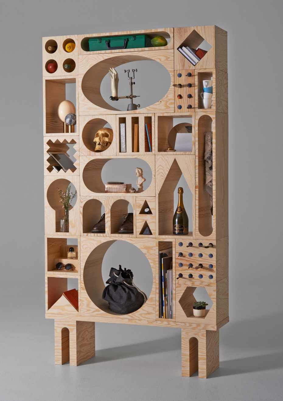 ROOM Collection - rega z drewnianych klockw - design, rega